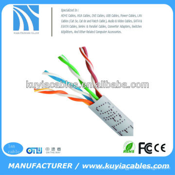 Bege rj45 ethernet cat5e cabo de remendo cabo utp 1000FT